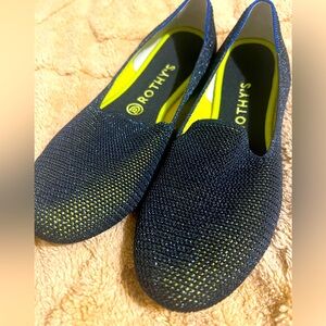 Rothy’s Metallic Lattice Loafers